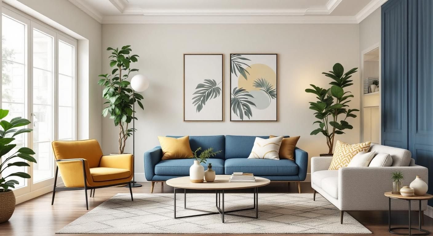 how to decorate a rental living room