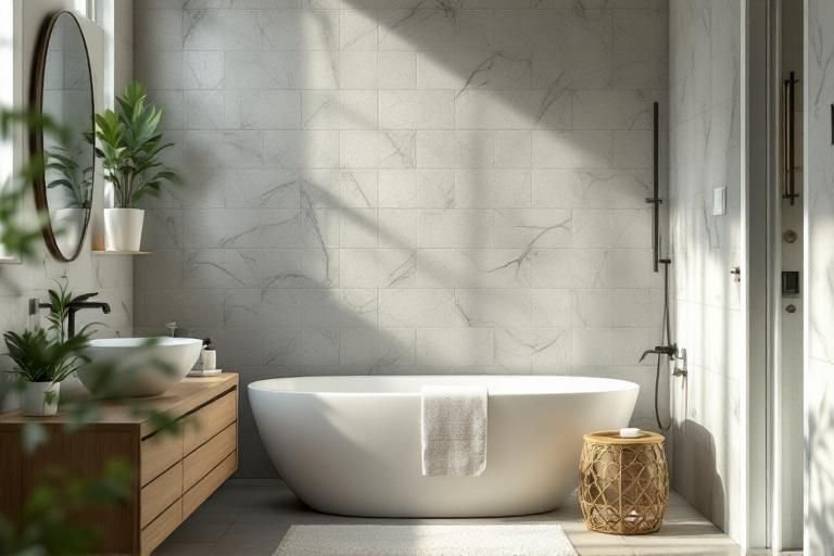 how to decorate bathroom walls